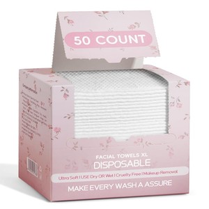 Serviettes lavables pour le visage en coton doux 100% biologique biodégradable, personnalisées OEM, pour salon de beauté, spa, maquillage, nettoyage, serviettes jetables pour le visage - Product Image 2