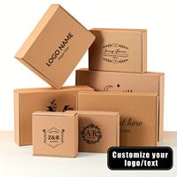 Boîtes d'emballage personnalisées pour vêtements, avion, faible MOQ, impression de logo, matériaux recyclés en carton ondulé noir, chaussettes, billet de jeu, cadeau pour membre