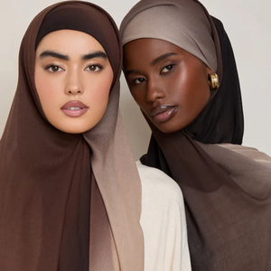 Elegante Pañuelo Modal Tejido Transpirable con Estampado Floral Personalizado, Hijab con Estampado Digital para Mujeres Musulmanas - Product Image 2