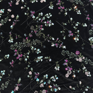 Nặng Nhiệm Vụ 3DL <span class=keywords><strong>Sequin</strong></span> Thêu Vải Trung Quốc Phong Cách Ánh Sáng Sang Trọng Tops Cheongsams Dresses Đồng Bằng Dot Phù Hợp Với - Product Image 6