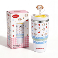 Gobelet de voyage isotherme en acier inoxydable de 20 oz, personnalisé, avec poignée, paille et couvercle 2-en-1, idéal pour le café et la bière
