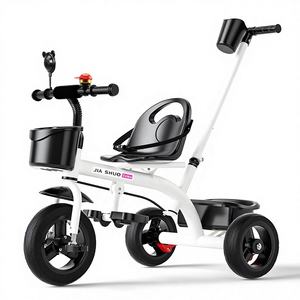 Büyük Yumuşak Koltuklu Çocuk Üç Tekerlekli Bisikleti 1-3-5 Yaş Hafif Bebek İtmeli Bisiklet - Product Image 4