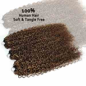 Extensions de cheveux humains brésiliens en plumes, crochetées, vierges Remy, invisibles, double épaisseur, super adhésives, de haute qualité - Product Image 2