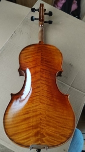 Violon Sinomusik <span class=keywords><strong>Guarneri</strong></span> Cannon 1743 pour joueur professionnel, fait main, tailles 4/4-1/16, table en épicéa, touche en ébène, finition huilée à la main - Product Image 3
