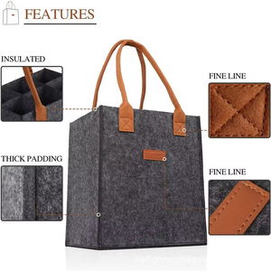 <span class=keywords><strong>2025</strong></span> 750ml tái sử dụng rượu vang Tote tàu sân bay túi duy nhất chai rượu vang chủ Túi chai tàu sân bay với xử lý bên tàu sân bay Túi - Product Image 5