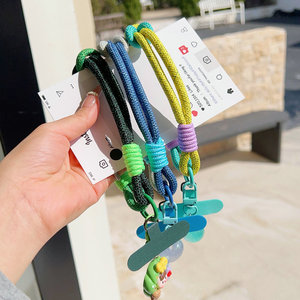 Heart Glitter Short Lanyard <b>Rope</b> Universal Phone Camera Patch Cord Hands Free Durable Nylon <b>Chain</b> Anti-lost Wrist Strap - Product Image 3