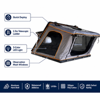 Carpa de Techo Rígida Zentopia, Tipo Concha de Aluminio, Impermeable, de Instalación Rápida, para las Cuatro Estaciones, para 2 Personas, Ultrafina, para SUV 4x4 y Camping