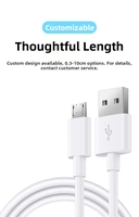 Câble Micro-USB Écologique à Charge Rapide 2A pour Android, Conducteur en Cuivre Pur, Alliage d'Aluminium, Compatible Téléphone Mobile