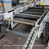 Saifan SF4060 Ligne de fabrication intelligente de collars de palettes en bois automatiques, utilisation facile, longueur de travail 540-1200 mm, 195-205 mm