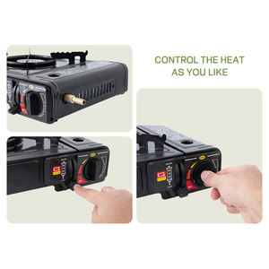 Estufa <span class=keywords><strong>de</strong></span> <span class=keywords><strong>Gas</strong></span> Butano Portátil <span class=keywords><strong>de</strong></span> Aluminio y Acero <span class=keywords><strong>de</strong></span> 1.31 kg, Mini Estufa Individual para Camping, Calentador <span class=keywords><strong>de</strong></span> Tienda, Interior y Exterior - Product Image 5