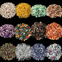 Penjualan Grosir Kristal Alami Batu Kerikil Halus 3-5mm, Campuran Kristal Kuarsa, Batu Pecah untuk Penyembuhan
