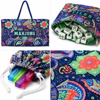 Sac de rangement de luxe exclusif transfrontalier pour Mahjong, style américain moderne, en PVC, pour 4 joueurs, étanche, best-seller