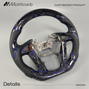 Volante LED de fibra de carbono forjado azul personalizado para Honda Accord 8ª generación EX EX-L LX-P Sedán 2008-2012 - Product Image 3
