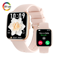 Reloj Inteligente HD12 NFC para Mujer, 1.75 Pulgadas, Llamadas por BT, IP68 Resistente al Agua, Monitorización Menstrual, Deportivo, AMOLED