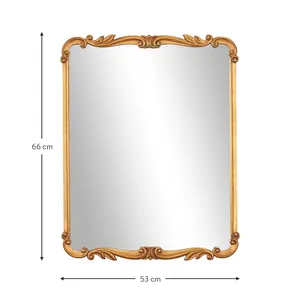 2024 Vintage Hot Sales High Quality Decorative Wall Mirror Black Gold Color Square Mirror Rocky Glass Package Paint Quick