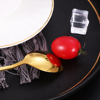 Ensemble cuillère et fourchette en acier inoxydable 304, finition miroir, compatible lave-vaisselle, durable, réutilisable, design minimaliste, couverts de cuisine longs