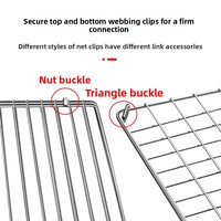 Pince de cuisson en acier inoxydable en forme de papillon à quatre griffes pour poisson grillé, viande, burger, barbecue au charbon de bois en extérieur