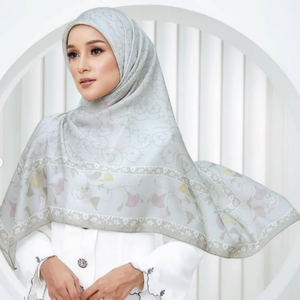 ผ้าโพกหัวสไตล์มุสลิมสำหรับผู้หญิงชาวมาเลเซียผ้าโพกหัวผ้าฝ้ายเนื้อนุ่มพิมพ์ลายดิจิตอลผ้าฮิญาบผ้าพันคอชาติพันธุ์ระบายอากาศได้ดีมีสไตล์สำหรับเด็กผู้หญิง - Product Image 3