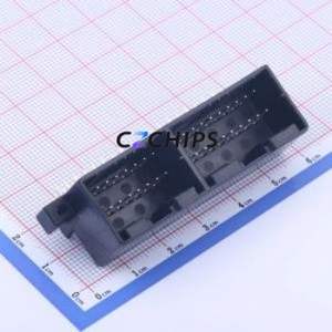 K174051WR-2x18-PTSN Automotive Connector Bent Lead Through Hole Connector 36P 2.5mm 2 Right Angle Insert - Product Image 1