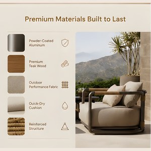 Muebles tejidos de cuerda para exteriores de jardín profesional Comedor Exlusiv Wickes Muebles de jardín - Product Image 3