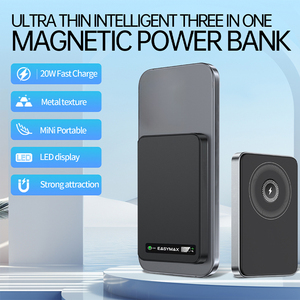 Banque d'alimentation sans fil magnétique ultra-mince <span class=keywords><strong>Mi</strong></span> Sleek avec écran LED en alliage d'aluminium haute capacité - Product Image 3