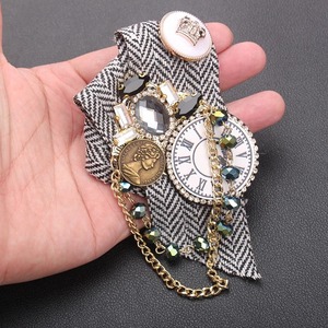 Pendentif fantaisie métal strass rond noir et transparent - ID'KDO Pendentif fantaisie métal strass rond noir et transparent - ID'KDO