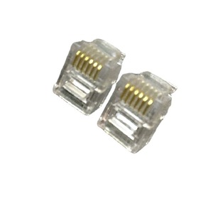 Conector Telefónico Rj11 6P6C, Enchufe de Cable de Voz de 6 Núcleos, Piezas de Telecomunicaciones - Product Image 1