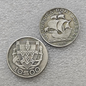 1933,1937,<span class=keywords><strong>1942</strong></span>,1948, PORTUGAL 10$10 ESCUDOS Monedas conmemorativas de estilo antiguo, regalos, decoración del hogar - Product Image 3