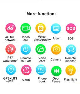 Reloj Inteligente para Niños con Ranura para Tarjeta SIM, Cámara, Rastreo GPS, Resistente al Agua IP67, Pantalla de <span class=keywords><strong>41</strong></span>-43 mm, 5-10 Días de Duración de la Batería, para Niños y Niñas - Product Image 5
