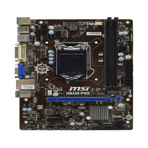 Ngân sách thân thiện với MSI H81M-P33 mATX bo mạch chủ-LGA1150, <span class=keywords><strong>DDR3</strong></span>, USB 3.0 cho nhà/văn phòng PC xây dựng & ánh sáng chơi game - Product Image 1