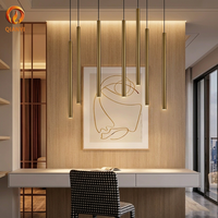 Lustre suspendu moderne en aluminium personnalisable, blanc chaud 3000K, réglable, pour escalier, villa, escalier en spirale