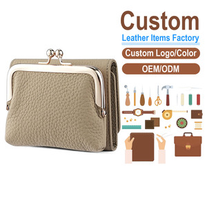 Japanese Style Tri-Fold <b>Wallet</b> for Women Genuine Top-Grain Cowhide Coin Purse with Metal Clasp <b>RFID</b> <b>Blocking</b> MultiCard Organizer - Product Image 1