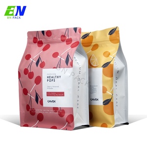 8oz 12oz 16oz bán sỉ tùy chỉnh <span class=keywords><strong>in</strong></span> logo đáy phẳng tùy chỉnh mờ bên ngoài túi bao bì cà phê lá có van - Product Image 2