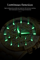 Montre à quartz pour homme OLEVS 9913, bracelet en acier inoxydable avec miroir revêtu haute dureté, montre squelette de luxe pour les affaires