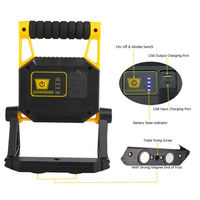 Lampe de travail portable LED COB 1600LM 20W, IP65, rechargeable, pliable, pour réparation automobile d'urgence, garage