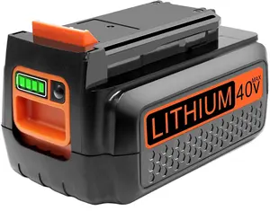 2.5Ah 40 Volt Max Replacement Black and Decker 40V Lithium Battery