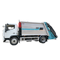 Camion à ordures compacteur à chargement arrière de 12 mètres cubes Dongfeng Forland pour l'assainissement municipal