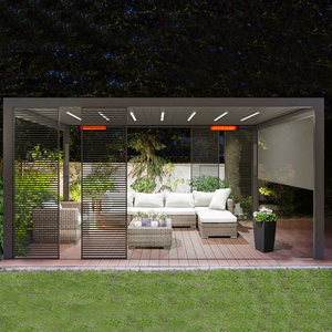 Baivilla-cobertizo solar de lujo para jardín, persiana motorizada de Control remoto para exteriores, techo de aluminio, pérgola Bioclimatica - Product Image 2
