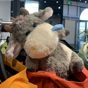 Bán Buôn Đồ Chơi Sang Trọng Làm Việc Bò Cho Túi Trang Trí Gia Súc Búp Bê Sang Trọng Tóc Dài Gia Súc Sang Trọng Đồ Chơi Trẻ Em 25Cm - Product Image 4