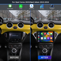 Lecteur multimédia de voiture Android IPS capacitif, Bluetooth, lien téléphonique, télécommande, CarPlay pour Opel Corsa 2015, Opel Adam 2013-2016