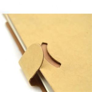 Kraft Cover Sticky Note Notebook Set with Page Markers & Matching Pen, Custom Logo Pocket Notepad for Office Promotion Gifts - Product Image 3