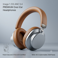 Casque audio ANC 5.4 nouvelle génération, circum-auriculaire, faible latence pour le gaming, fabricant professionnel, prêt pour le B2B, breveté