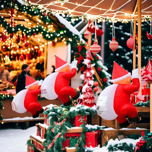 Đồ trang trí Giáng sinh Ông già Noel bơm hơi cao cấp ngoài trời, bán buôn từ nhà máy Quảng Châu - Product Image 4