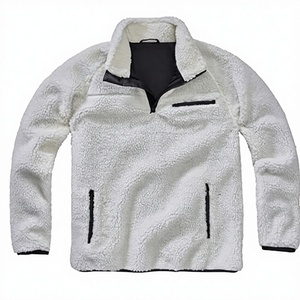 <span class=keywords><strong>Felpa</strong></span> pullover traspirante in pile <span class=keywords><strong>Teddy</strong></span> tinta unita da uomo Brandit bianca 5XL - Product Image 2