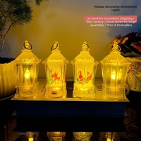 Lanterne LED vintage en plastique en gros, bougie électronique vacillante sans flamme, écologique, durable, ornement de table pour les fêtes