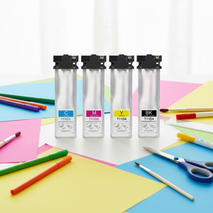 Ocbestjet <span class=keywords><strong>Bolsa</strong></span> <span class=keywords><strong>de</strong></span> Tinta <span class=keywords><strong>de</strong></span> 100ml/PC T11D T11D1-T11D4 con Chip <span class=keywords><strong>de</strong></span> un Solo Uso para Impresora Epson WorkForce Pro WF-C5890DWF/WF-C5390DWF (EUR) - Product Image 2