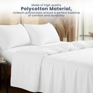 Cotton Plain Sarung Bantal White Pillow Case for Hotel <b>Bedding</b> - Product Image 2