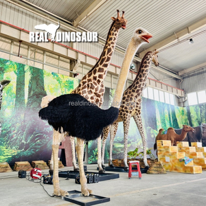 Safari Park Zoo Animales realistas personalizados Animatronic Modelo de simulación de avestruz - Product Image 3