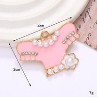 DK nouveau bricolage métal coque de téléphone accessoires gouttes d'huile perle strass décoratif sabot breloque chaussure ornement bouton chaînes supérieures