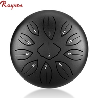 Tambour à langue Raysen HS11-6G 6'' 11 notes Pearl, tambour à langue Yiwu avec sac et livre de chansons, tambour à langue Hluru